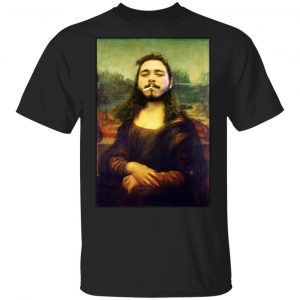 Post Malone Mona Lisa Smoking T-Shirts Branded