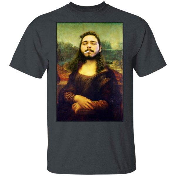Post Malone Mona Lisa Smoking T-Shirts 2