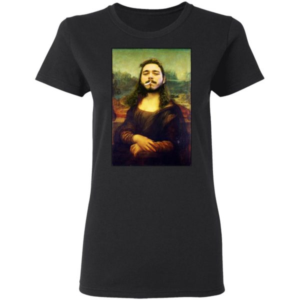 Post Malone Mona Lisa Smoking T-Shirts 5