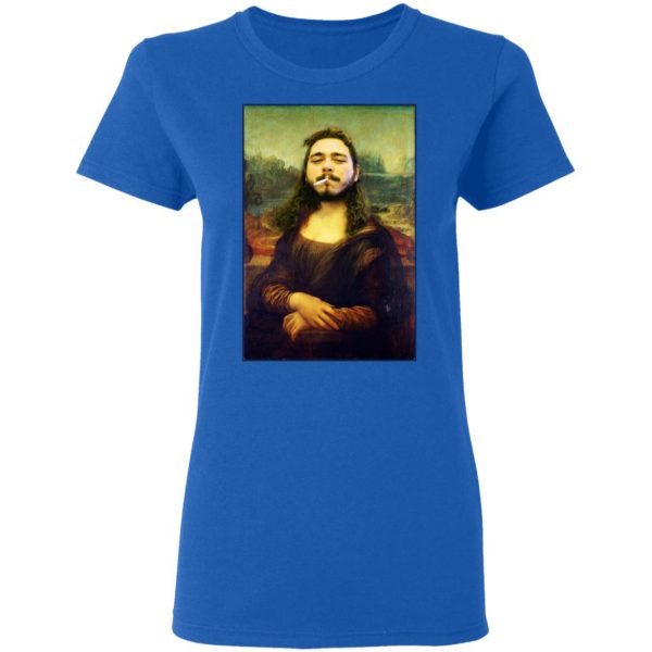 Post Malone Mona Lisa Smoking T-Shirts 8
