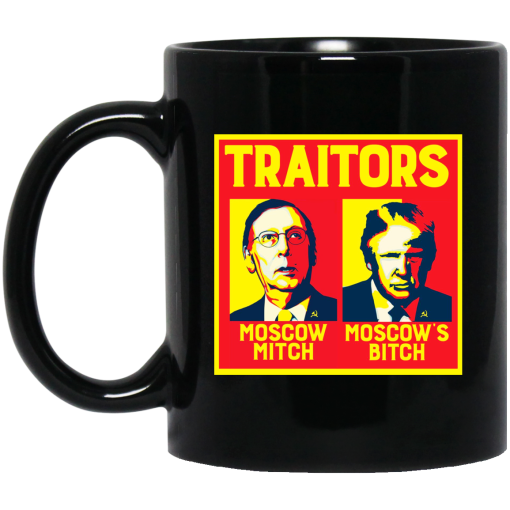 Traitors Ditch Moscow Mitch Black Mug