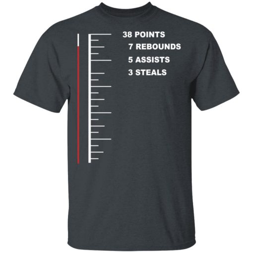 Flugame 38 Points 7 Rebounds 5 Assists 3 Steals T-Shirts - Image 2