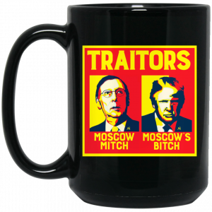 Traitors Ditch Moscow Mitch Black Mug 3