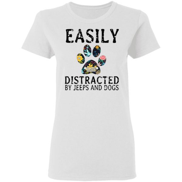Easily Distracted By Jeeps And Dogs T-Shirts 3