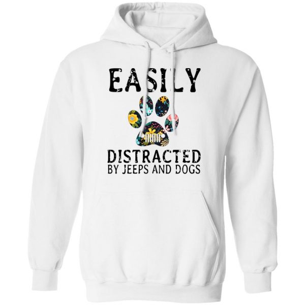 Easily Distracted By Jeeps And Dogs T-Shirts 4