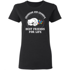 Autism Grandson And Grandpa Best Friends For Life Autism Awareness T-Shirts 17