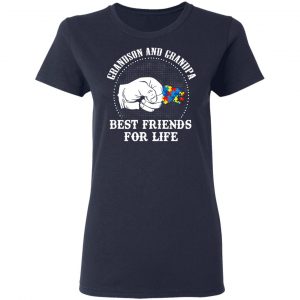Autism Grandson And Grandpa Best Friends For Life Autism Awareness T-Shirts 19