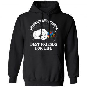 Autism Grandson And Grandpa Best Friends For Life Autism Awareness T-Shirts 22