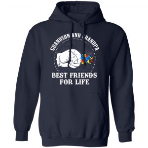 Autism Grandson And Grandpa Best Friends For Life Autism Awareness T-Shirts 24