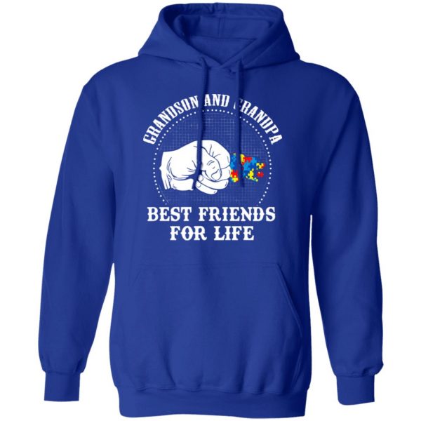Autism Grandson And Grandpa Best Friends For Life Autism Awareness T-Shirts 13