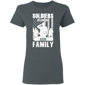 Veteran Soldiers Run In Out Family Veteran Dad Son T-Shirts 18