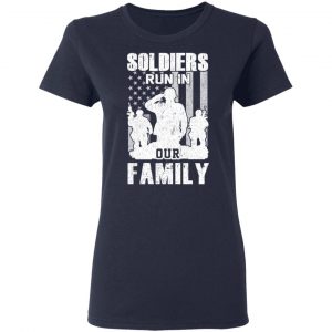 Veteran Soldiers Run In Out Family Veteran Dad Son T-Shirts 19