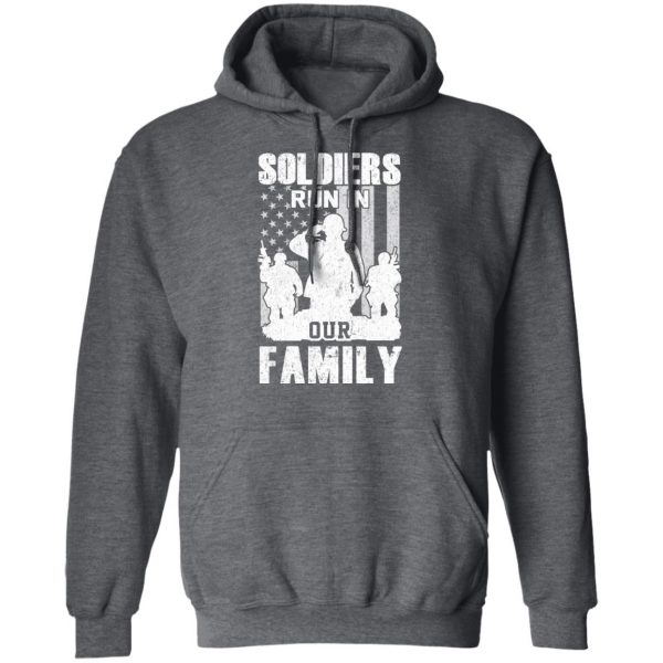 Veteran Soldiers Run In Out Family Veteran Dad Son T-Shirts 12