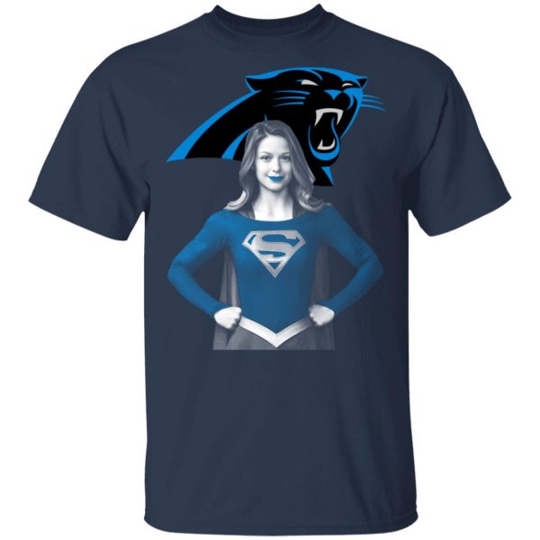 Super Girl Carolina Panthers T-Shirts 1
