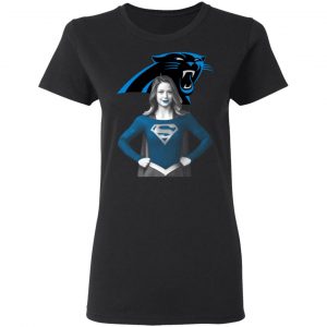 Super Girl Carolina Panthers T-Shirts 6