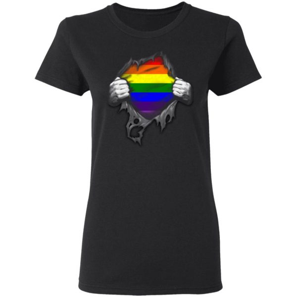 Rainbow Lesbian Gay Pride LGBT Super Strong T-Shirts 5