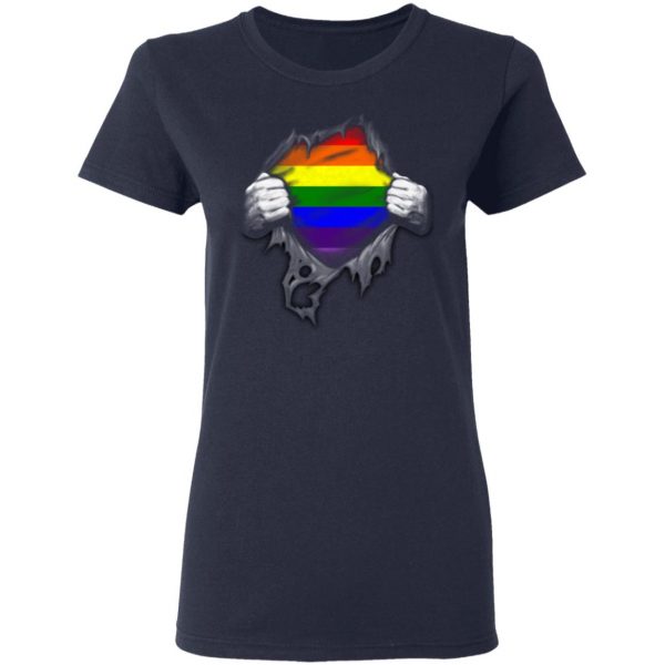 Rainbow Lesbian Gay Pride LGBT Super Strong T-Shirts 7