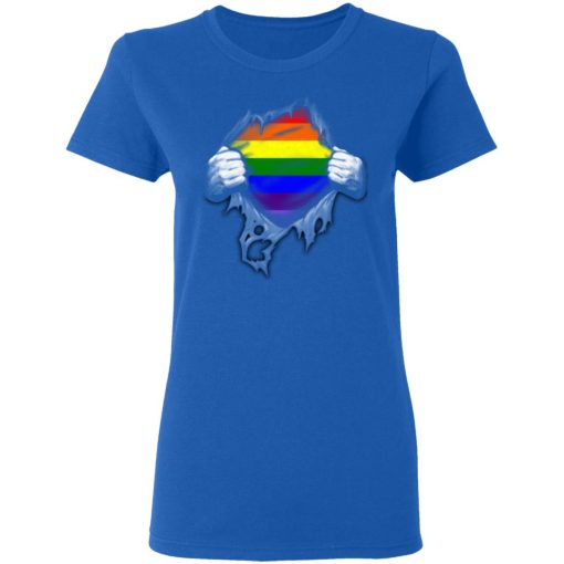 Rainbow Lesbian Gay Pride LGBT Super Strong T-Shirts 8