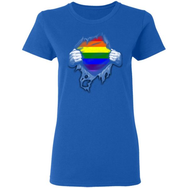 Rainbow Lesbian Gay Pride LGBT Super Strong T-Shirts 8