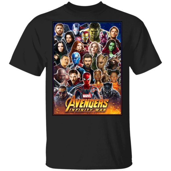 Marvel Avengers Infinity Wars Team T-Shirts 1