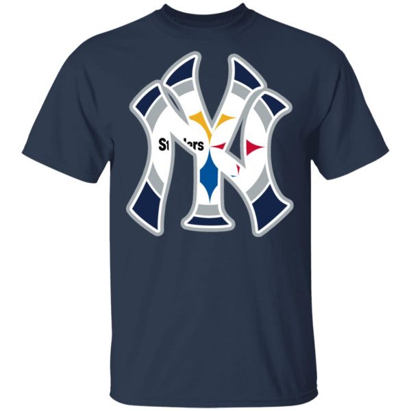 New York Yankees Pittsburgh Steelers T-Shirts 1