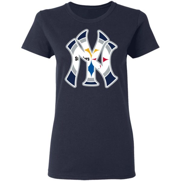 New York Yankees Pittsburgh Steelers T-Shirts 3