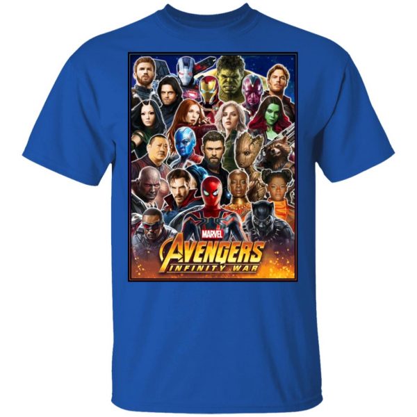 Marvel Avengers Infinity Wars Team T-Shirts 4