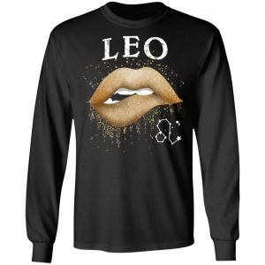 Leo Zodiac July August Birthday Gift Golden Lipstick T-Shirts 21