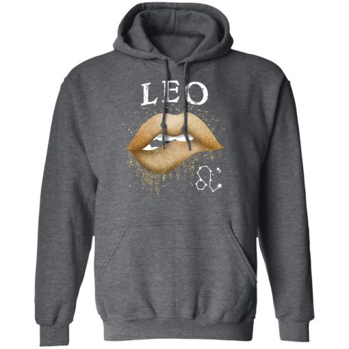 Leo Zodiac July August Birthday Gift Golden Lipstick T-Shirts 12