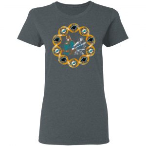 Miami Dolphins And Carolina Panthers In My DNA Batman Superwoman T-Shirts 18
