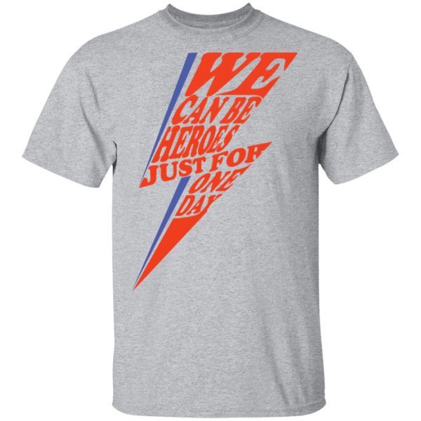 David Bowie We Can Be Heroes Just For One Day T-Shirts 3