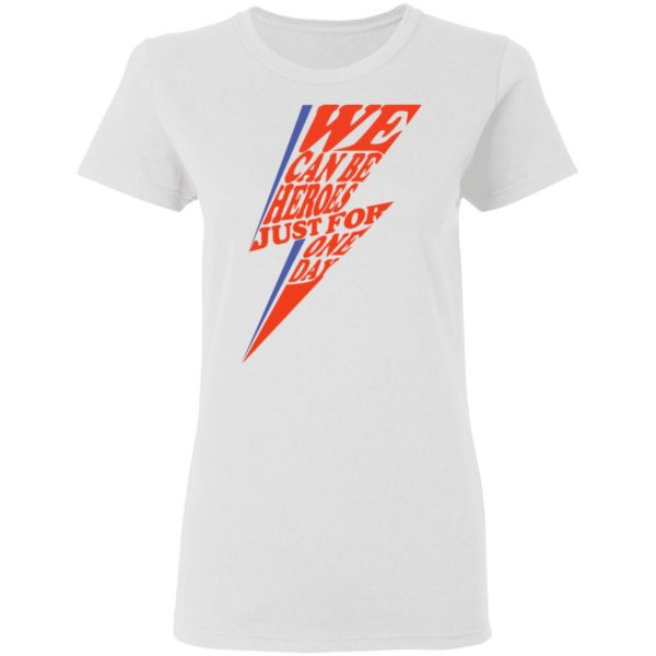 David Bowie We Can Be Heroes Just For One Day T-Shirts 5