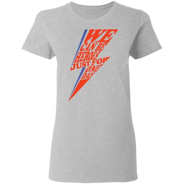 David Bowie We Can Be Heroes Just For One Day T-Shirts 6