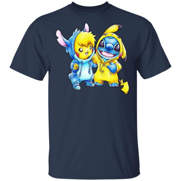 Cute Stitch Pokemon T-Shirts Apparel 5
