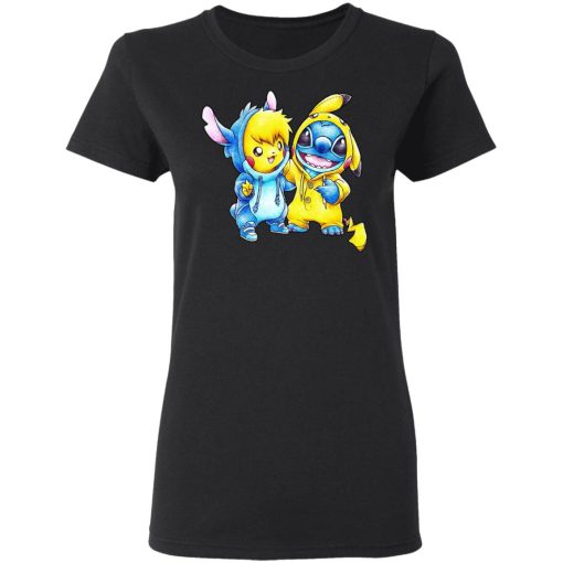 Cute Stitch Pokemon T-Shirts 2