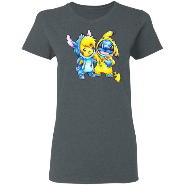 Cute Stitch Pokemon T-Shirts Apparel 8