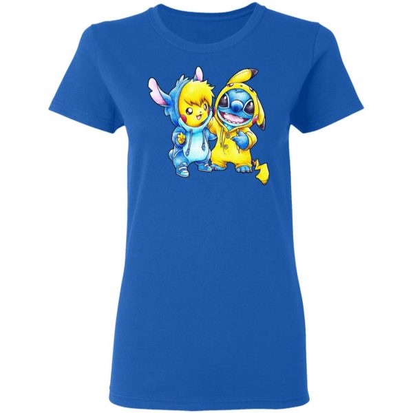 Cute Stitch Pokemon T-Shirts Apparel 10