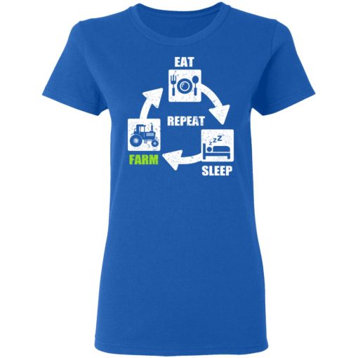 Eat Sleep Farm Repeat Farming T-Shirts - Image 8