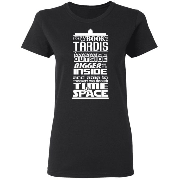Every Book Is A Tardis T-Shirts 5