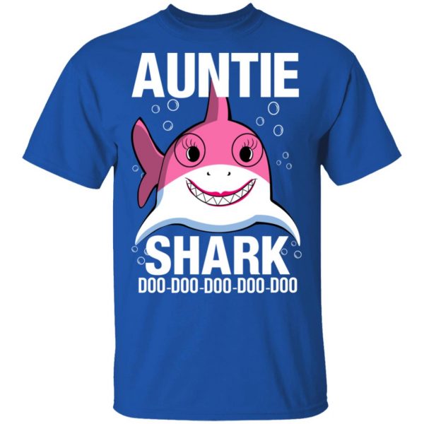 Auntie Shark Doo Doo Doo Doo Doo T-Shirts Apparel 6