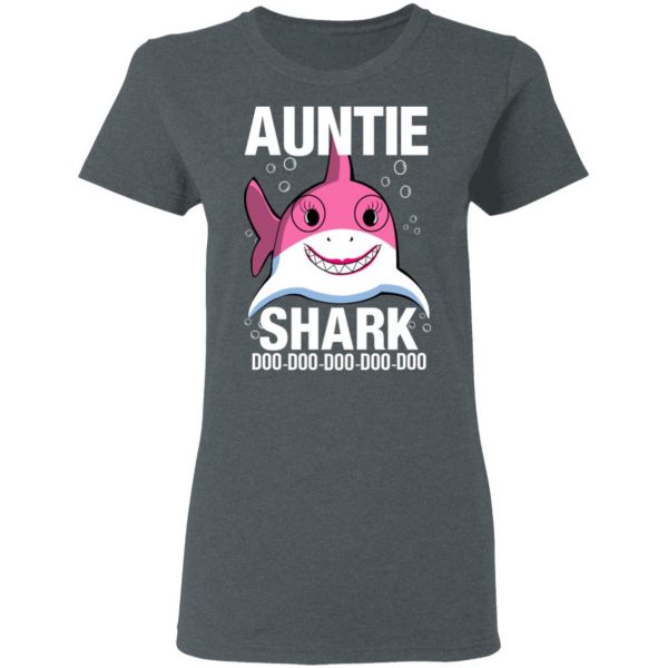 Auntie Shark Doo Doo Doo Doo Doo T-Shirts Apparel 8