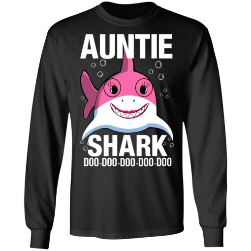 Auntie Shark Doo Doo Doo Doo Doo T-Shirts - Image 9