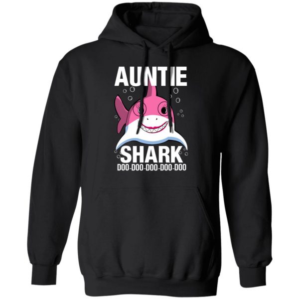 Auntie Shark Doo Doo Doo Doo Doo T-Shirts Apparel 12
