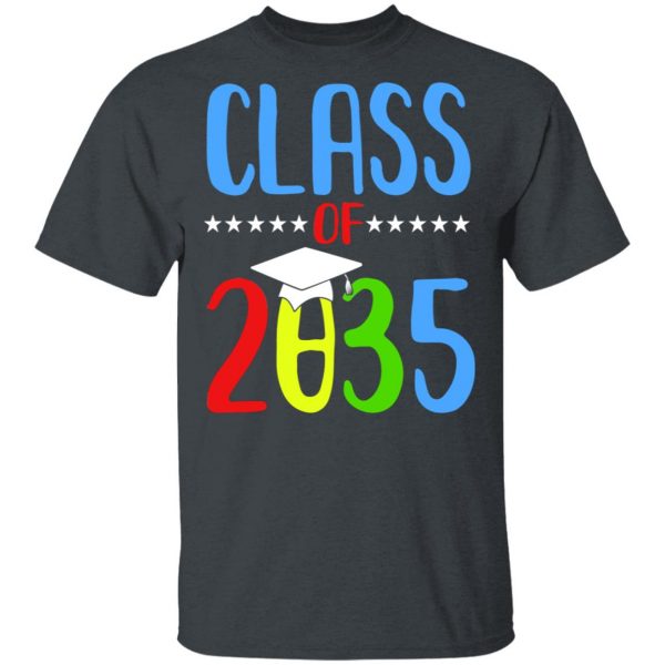 Grow With Me First Day Of School Class Of 2035 Youth T-Shirts 2