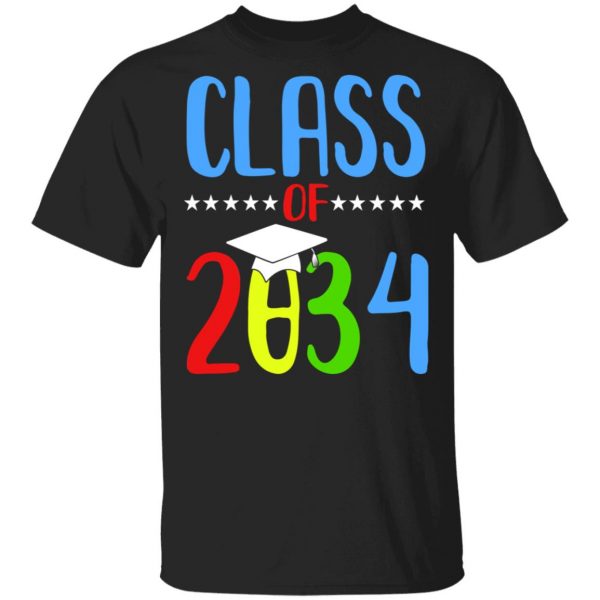 Grow With Me First Day Of School Class Of 2034 Youth T-Shirts 1