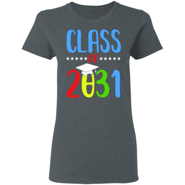 Grow With Me First Day Of School Class Of 2031 Youth T-Shirts 6