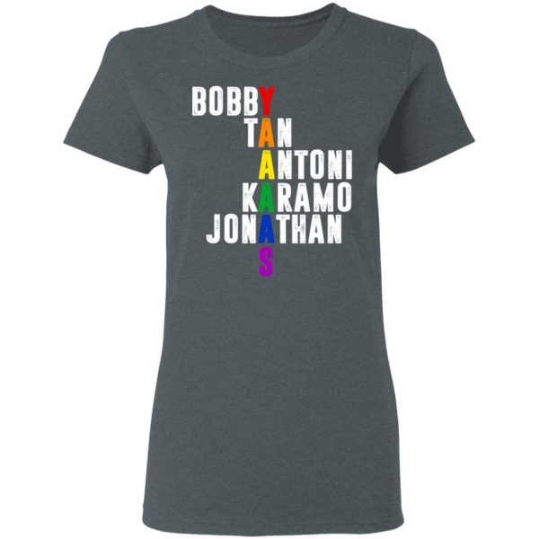 Queer Eye Yaaas Fab 5 Names LGBT T-Shirts 6