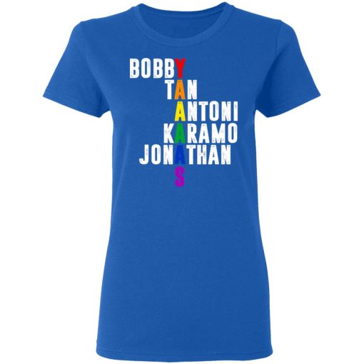 Queer Eye Yaaas Fab 5 Names LGBT T-Shirts 8