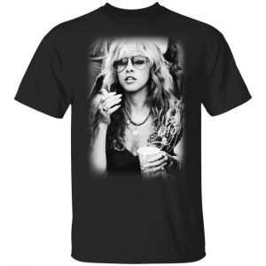 Stevie Nicks Smoking Young Vintage Fleet Mac T-Shirts Music