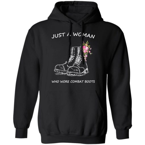 Just A Woman Who Wore Combat Boots T-Shirts - Image 10